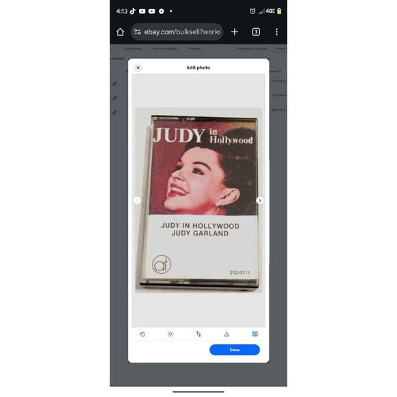 Judy In Hollywood Cassette Tape Vintage Comedy Album Classic Stand-Up Recording - Picture 2 of 2